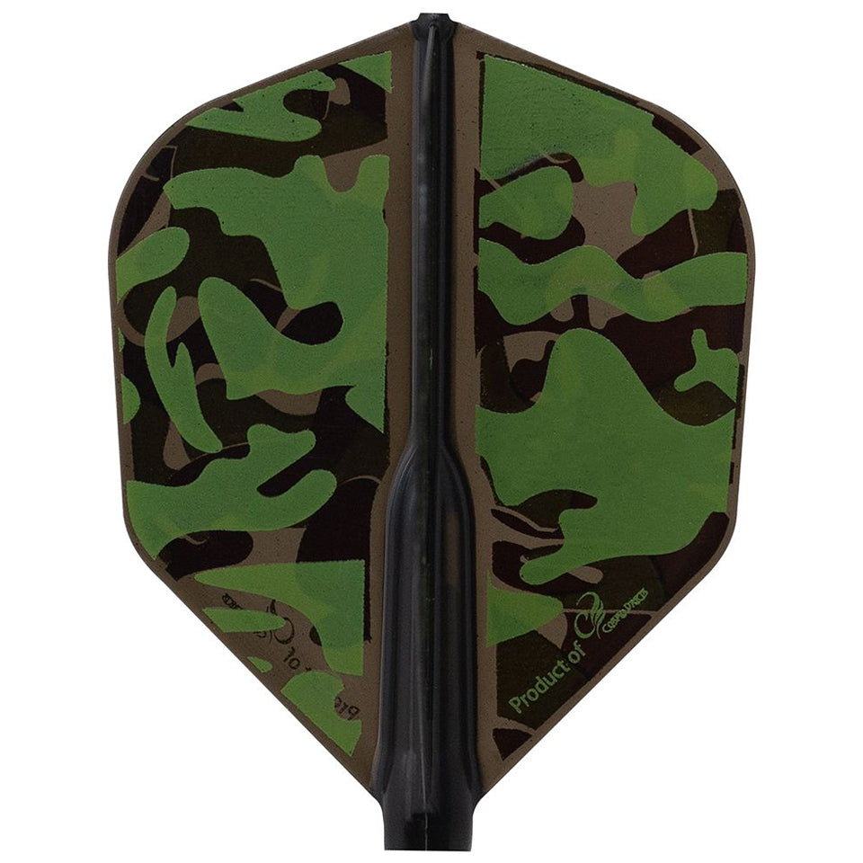 Fit Flight, Fit Flight Air Liquid Camo A Dart Flights - Shape Green