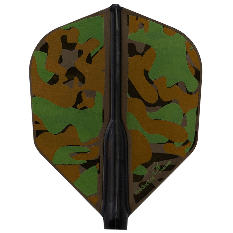 Fit Flight, Fit Flight Air Liquid Camo A Dart Flights - Shape Green