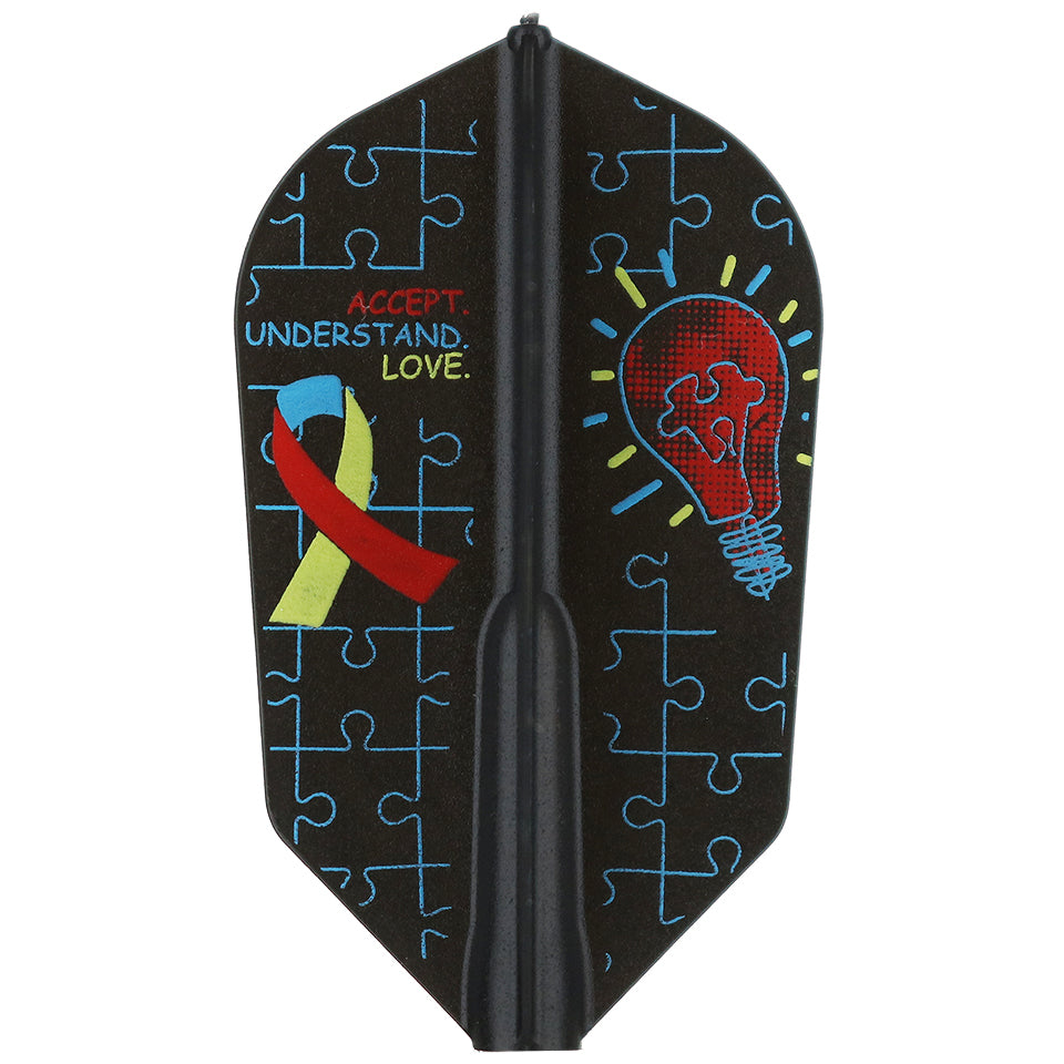 Fit Flight, Fit Flight Autism Awareness Accept Understand Love Dart Flights - Slim