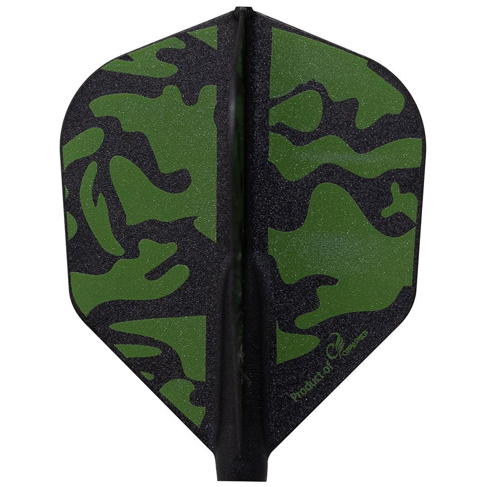 Fit Flight, Fit Flight Liquid Camo A Dart Flights -  Shape Green