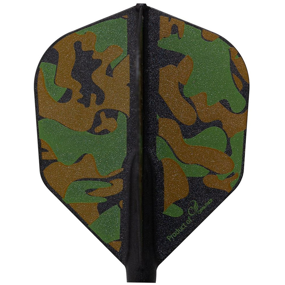 Fit Flight, Fit Flight Liquid Camo A Dart Flights -  Shape Green