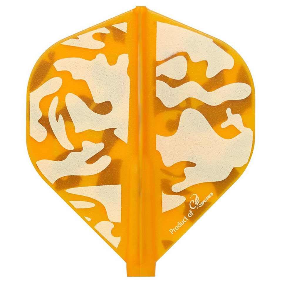 Fit Flight, Fit Flight Liquid Camo D Dart Flights - Standard Orange