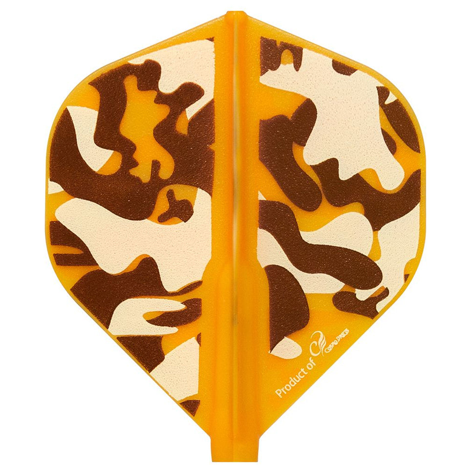 Fit Flight, Fit Flight Liquid Camo D Dart Flights - Standard Orange